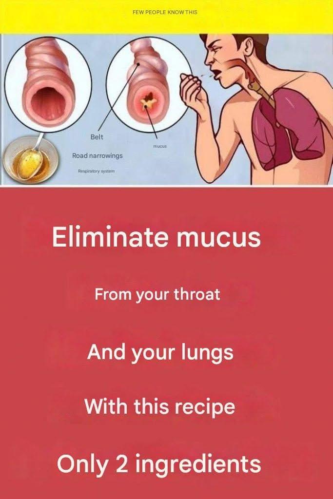 Clear your throat and lungs of mucus with this recipe – just 2 ingredients
