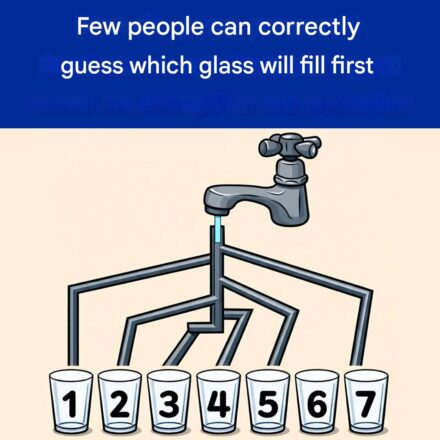 Few people can correctly guess which glass will fill first