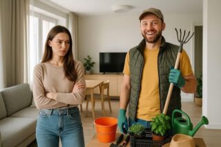 Lina closed the door behind her without sparing Albert a single glance. She gently brushed her light dress, as if shaking off invisible dust, and then placed the bouquet in a vase in the hallway.