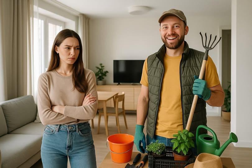 Lina closed the door behind her without sparing Albert a single glance. She gently brushed her light dress, as if shaking off invisible dust, and then placed the bouquet in a vase in the hallway.