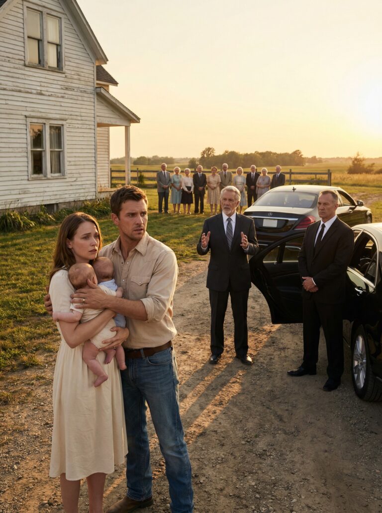 At Thirty-Six, I Married the Quiet Woman Everyone Pitied at the Farmers’ Market and Built a Simple Life with Two Children — Until Three Black Sedans Rolled Into Our Orchard and the Men Who Stepped Out Spoke to Her with the Kind of Respect That Only Follows Old Money and Unfinished Power, Leaving Our Small Ohio Town Speechless