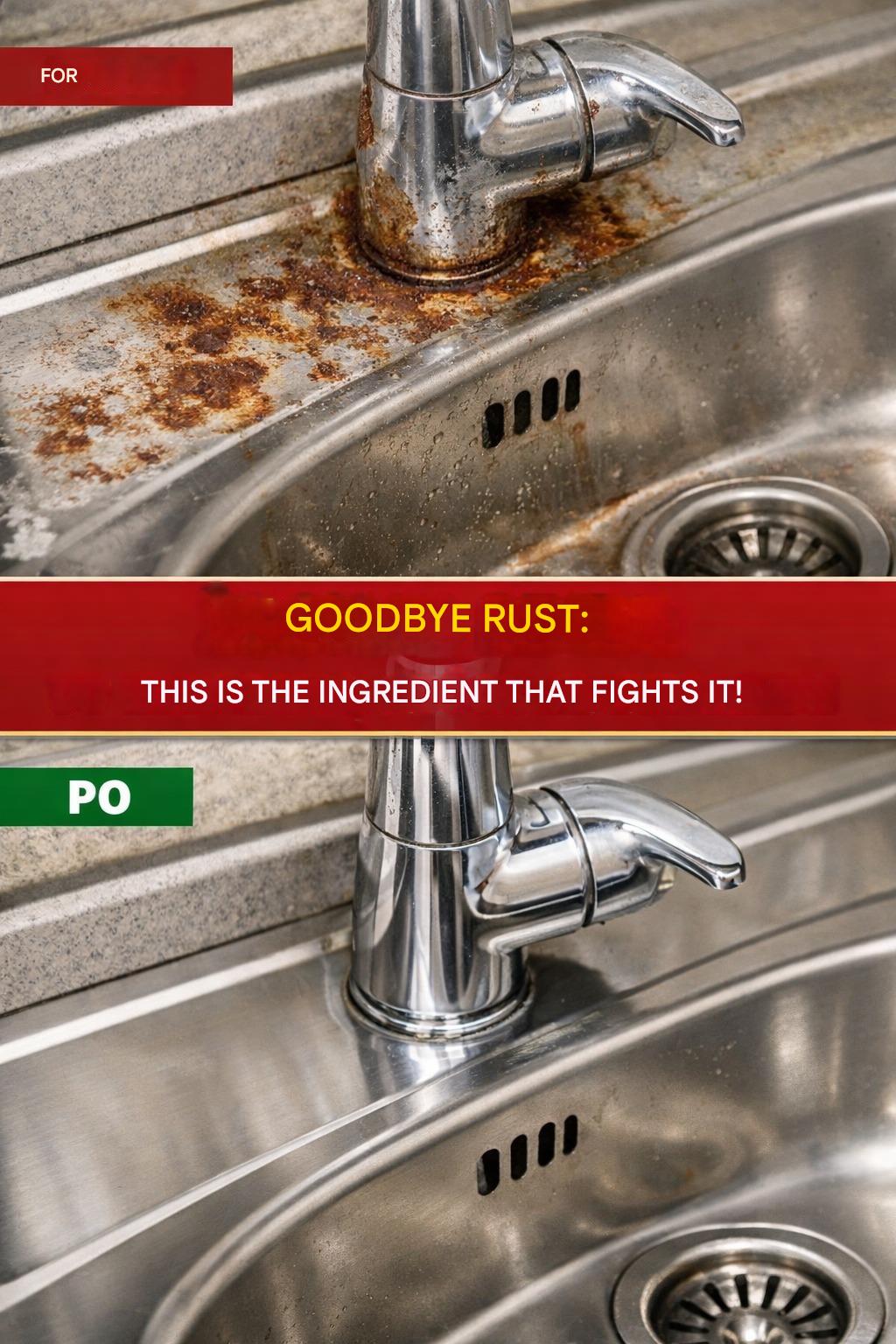 Rust on your sink: say goodbye to it with this secret ingredient.