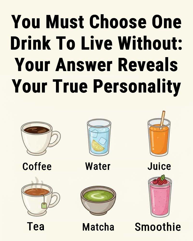 You Must Choose One Drink To Live Without: Your Answer Reveals Your True Personality