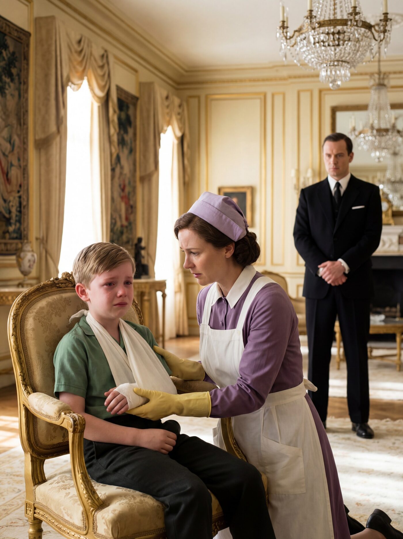 A 10-Year-Old Boy Kept Begging to Remove His Cast as His Family Thought He Was Imagining the Pain — Until the Nanny Broke It Open and Revealed the Truth No One Wanted to See