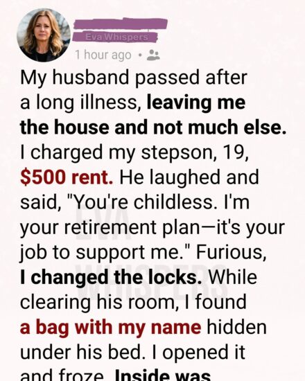 💔 After My Husband Passed, I Charged My Stepson Rent—What I Discovered Changed Everything