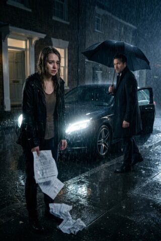 My husband threw the DNA test in my face and kicked us out into the rain… but suddenly