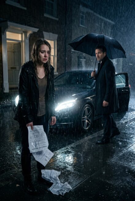 My husband threw the DNA test in my face and kicked us out into the rain… but suddenly