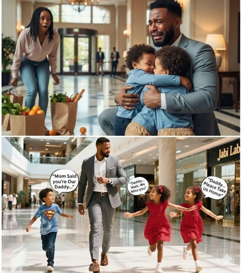 Amara Obi nearly dropped both grocery bags. The lobby of the Marriott Marquis in downtown Houston was loud and busy—businessmen checking in, tourists dragging suitcases, kids running everywhere. Amara was already exhausted, trying to balance groceries in both arms while keeping up with her 5-year-old twins.