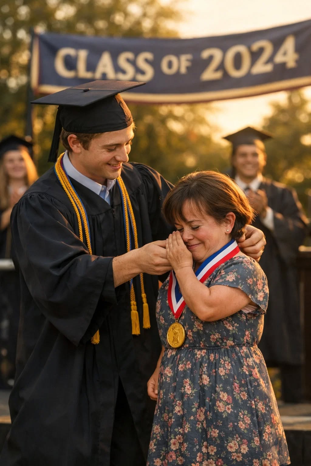 They refused to sit next to me because my mother cleaned toilets — but on graduation day, I said just one line, and they all cried