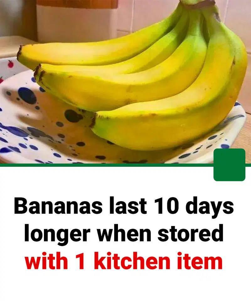 Bananas last 10 days longer when stored with one kitchen item instead of in a fruit bowl