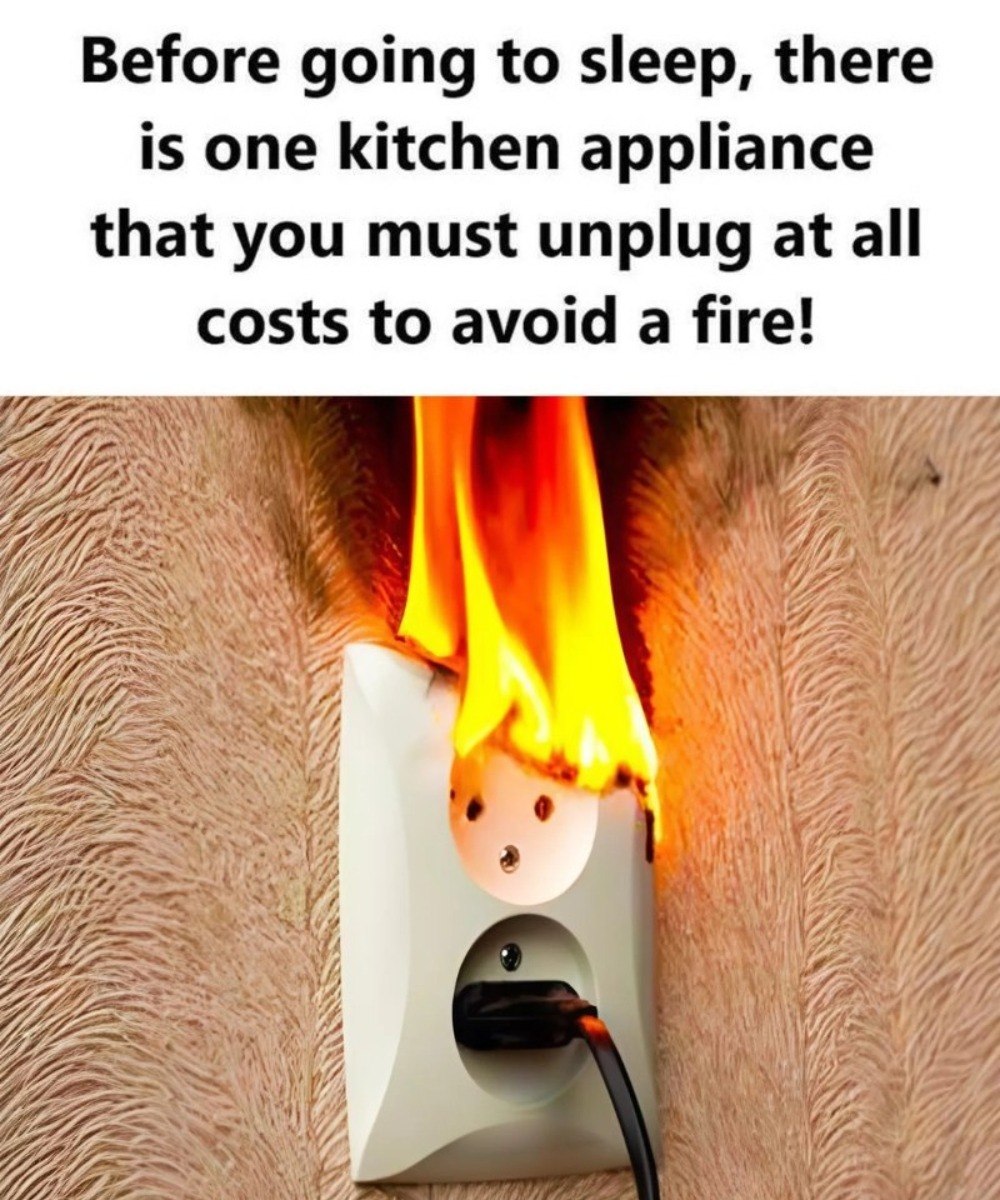 The Kitchen Appliance You Should Always Unplug at Night to Prevent House Fires