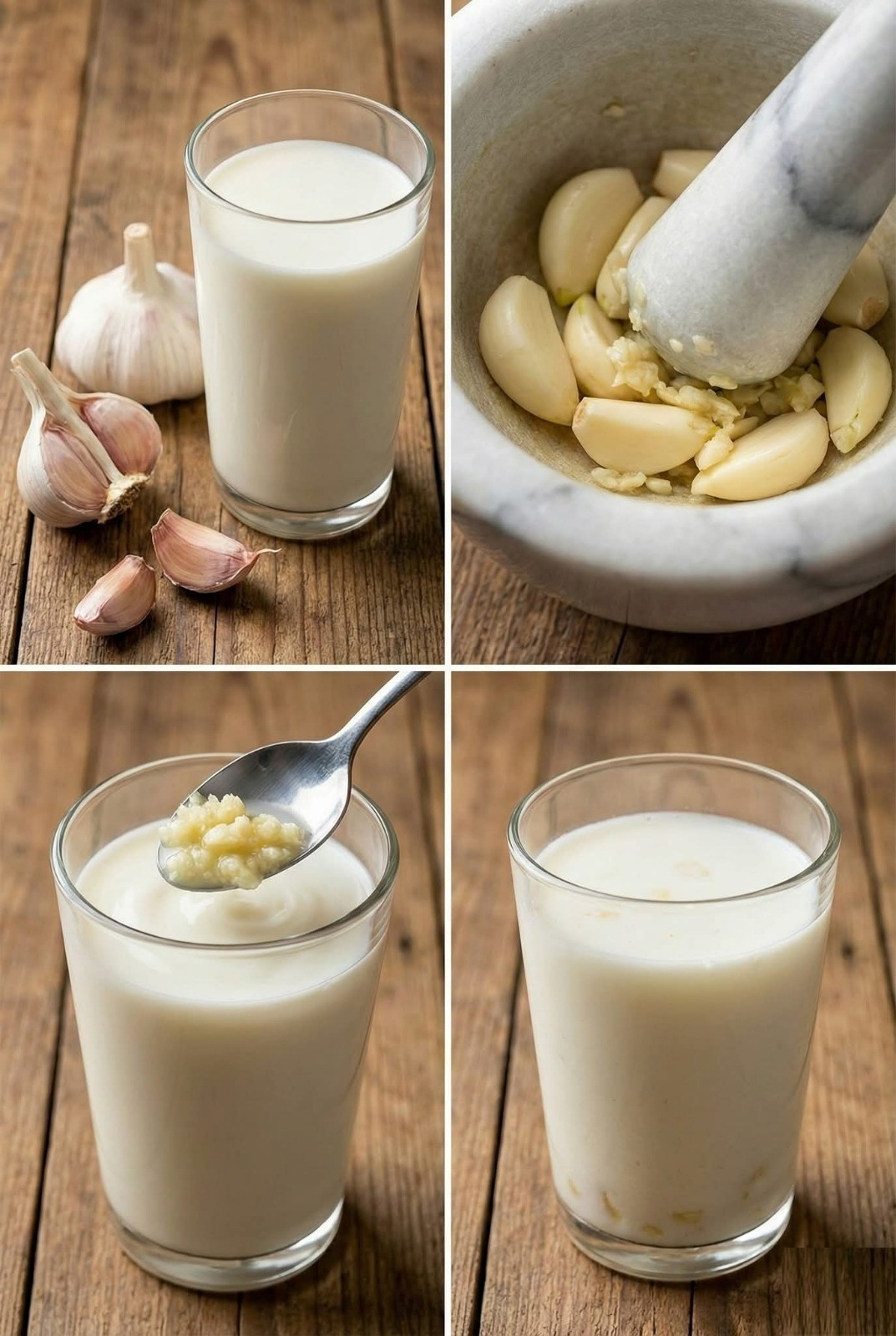 While the combination of garlic and milk might seem surprising, this traditional mixture has been used for centuries in various cultures for its numerous health benefits. Garlic, known for its antibacterial and antiviral properties, combined with milk, rich in vitamins and minerals, creates a powerful potion that can improve your well-being in several ways. Let’s explore why this particular mixture should be a part of your diet.  The Benefits of the Garlic and Milk Mixture  1. Strengthening the Immune System