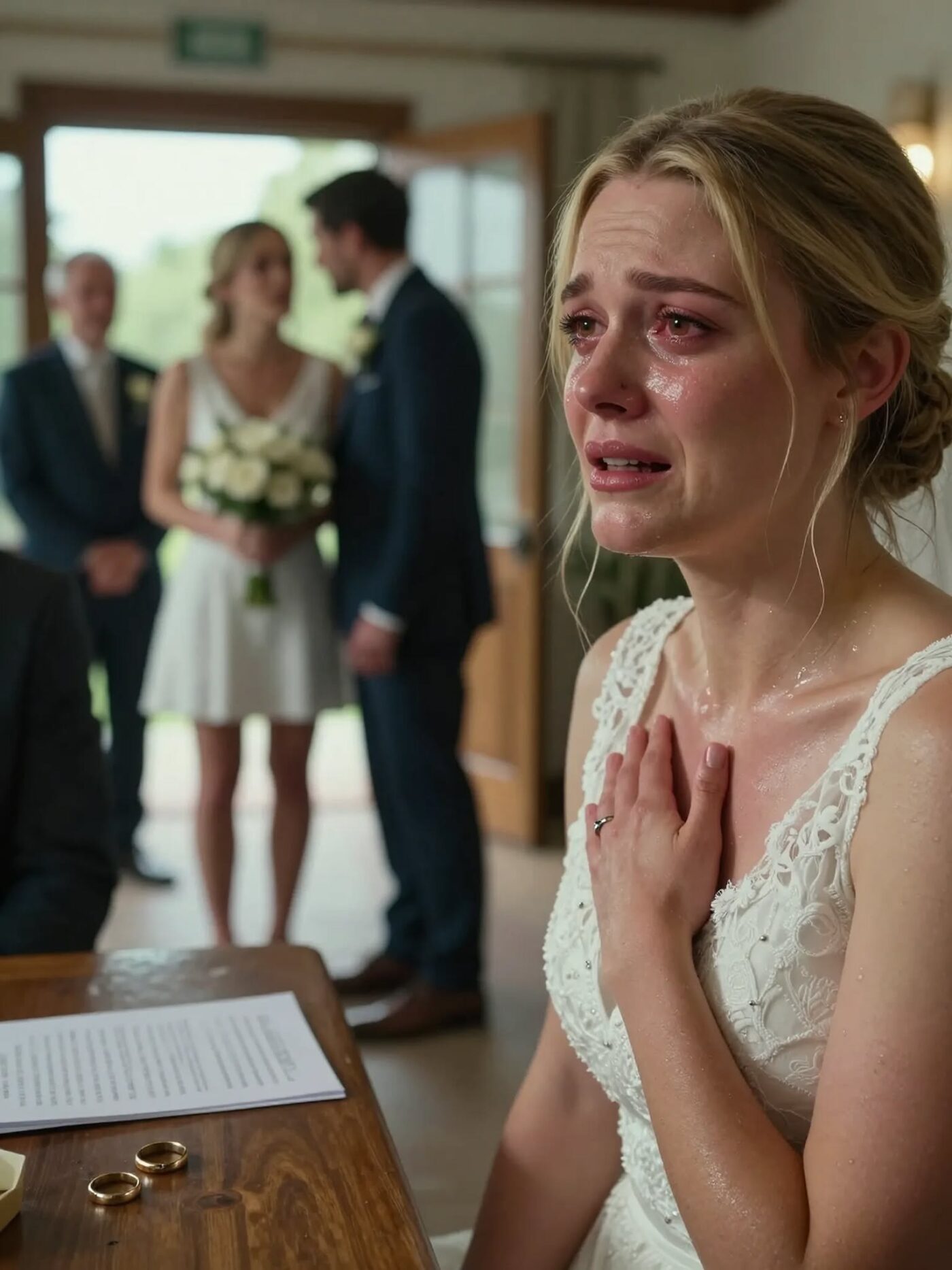 The chapel doors were cracked open—just enough for me to hear my sister in white whisper, “She doesn’t know, right?”. My husband’s voice came back soft and intimate: “Relax. She has no idea.” Then my mother laughed. “She’s too dumb to notice.” My father adjusted his tie like he was proud. Four people. One altar. One plan to move my assets. So I didn’t scream. I left—and turned their “Hawaii reset” into a legal ambush.