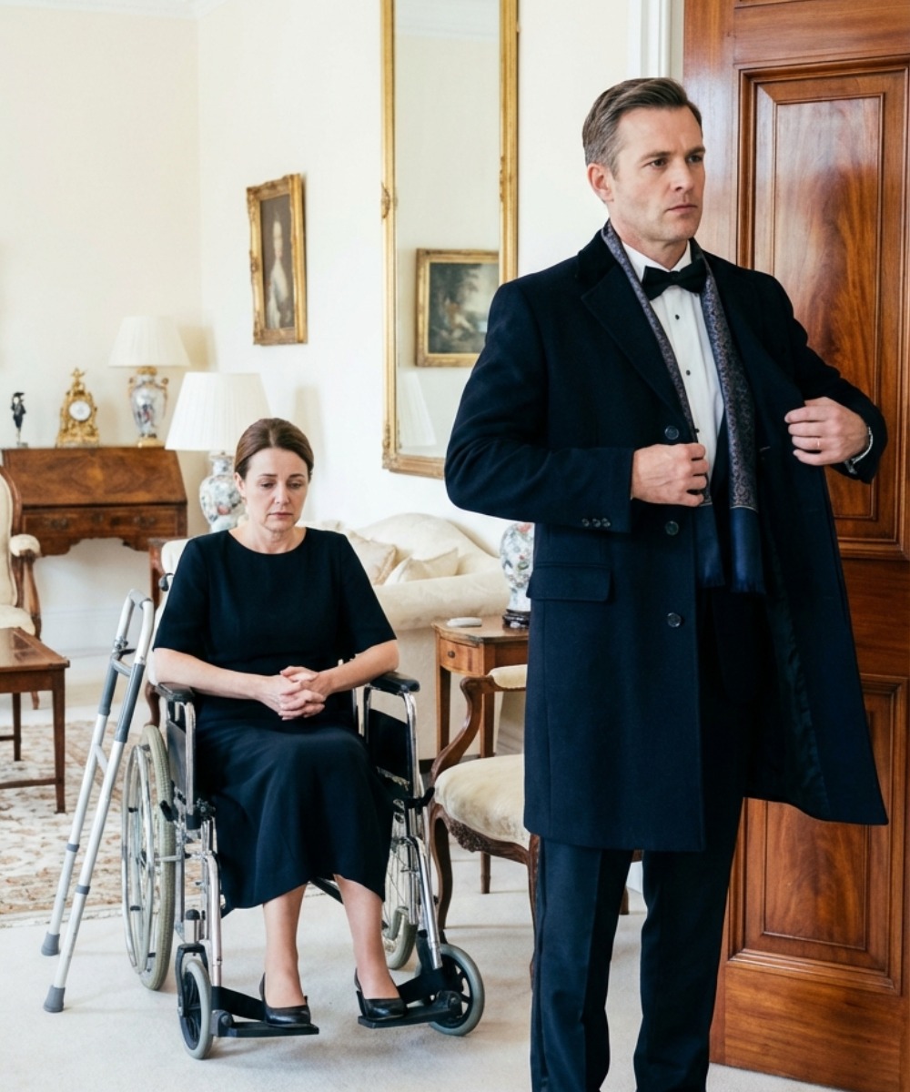 He refused to take his disabled wife to the party, saying her presence would be “embarrassing.”