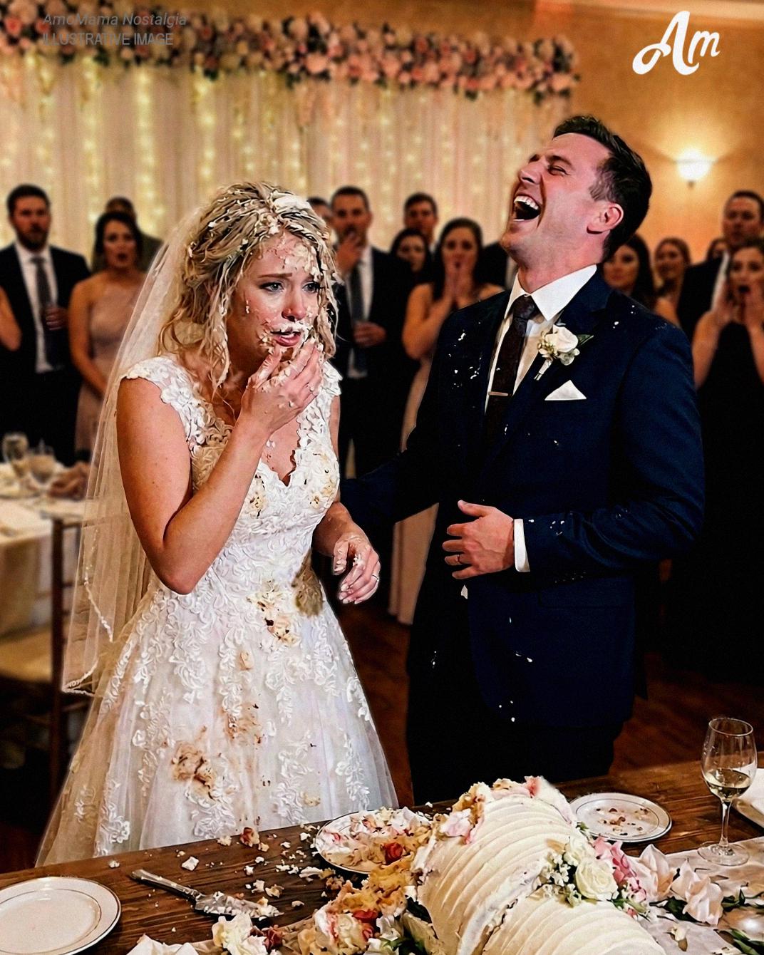 My Groom Smashed My Face Into the Cake During the Cake Cutting as a ‘Joke’ – I Was on the Verge of Tears When My Brother Shocked Everyone
