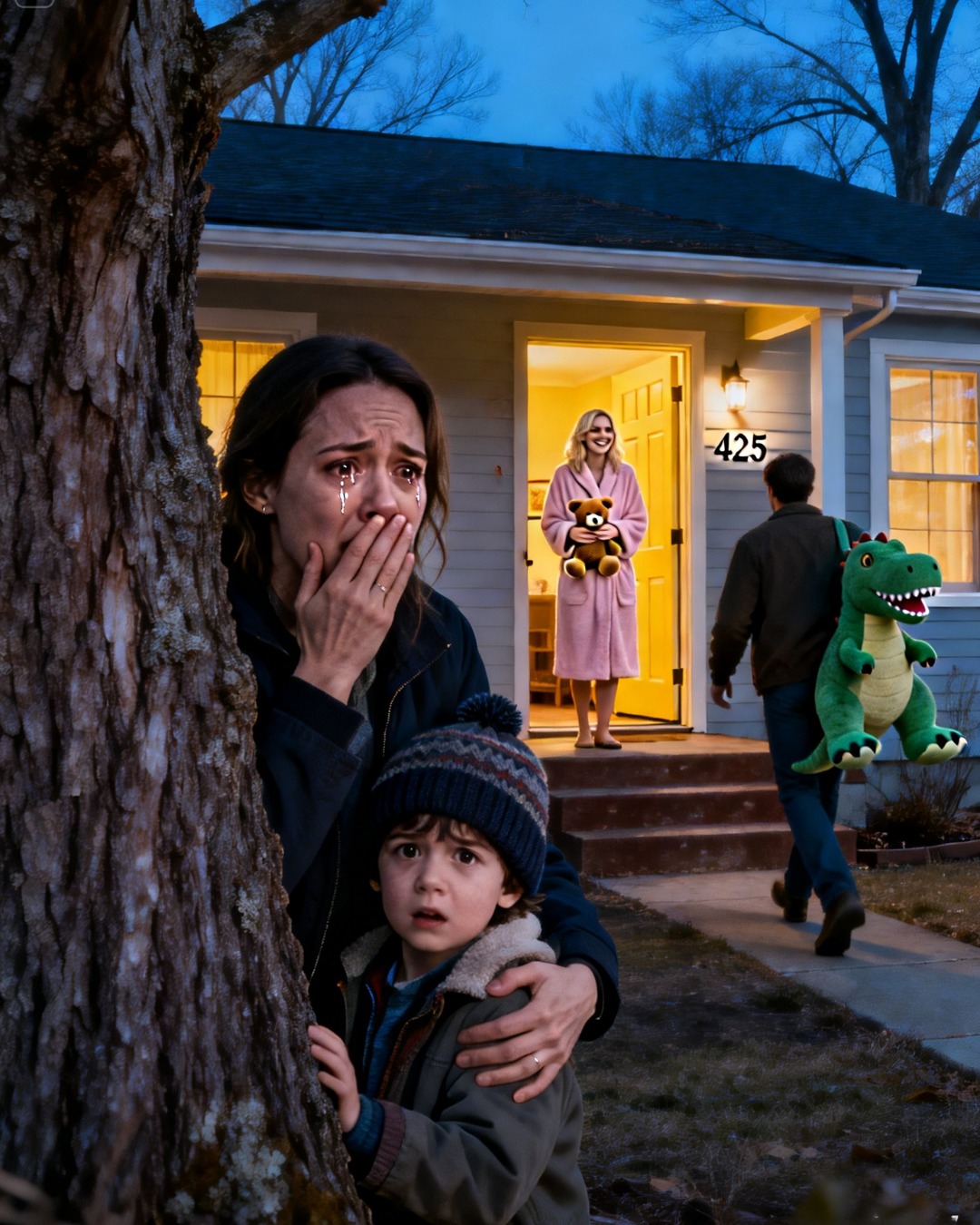 “Every morning, I take my husband and our five-year-old son to the train station.