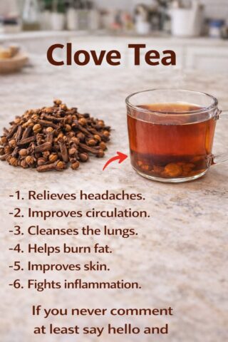 Because a Chinese doctor recommends that his patients drink clove tea in the morning