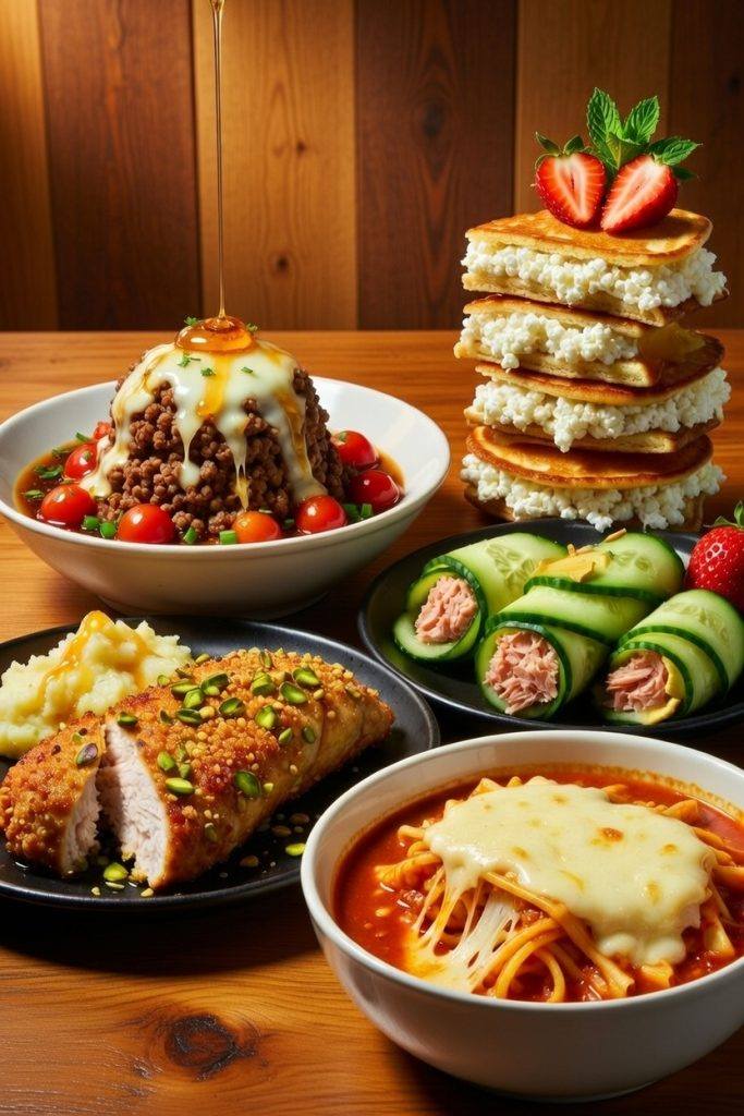 Hot Honey Ground Beef Bowls (Sweet and Spicy Ground Beef Bowls – from JarOfLemons and HighProteinEats)🍯🧀🔥💪