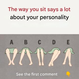 The way you sit says a lot about your personality