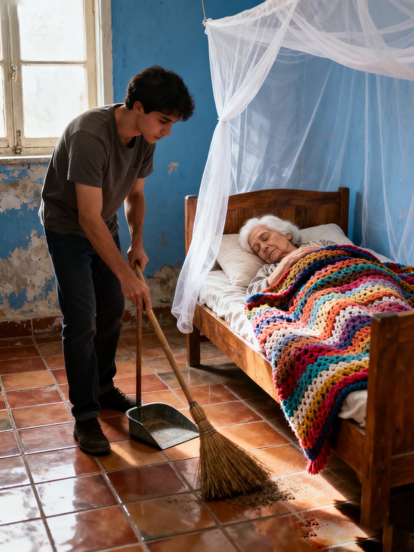 One day, in a Facebook group where they post job offers, I found an ad looking for someone to clean the house of Doña Carmen, an elderly woman who lived alone in a small alley near the city center.