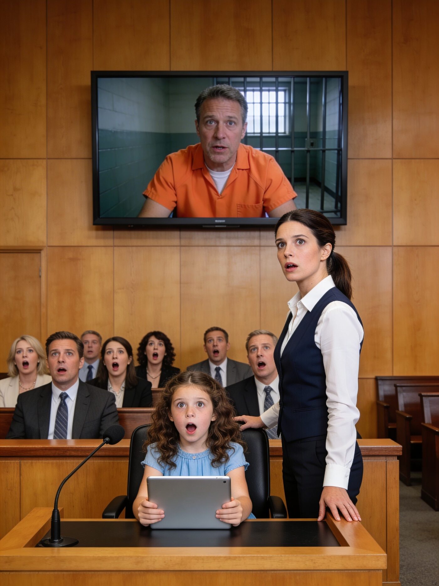 My husband filed for divorce, and my ten-year-old daughter asked the judge: “Your Honor, can I show you something Mom doesn’t know about?” The judge nodded. When the video began, the entire courtroom fell silent.