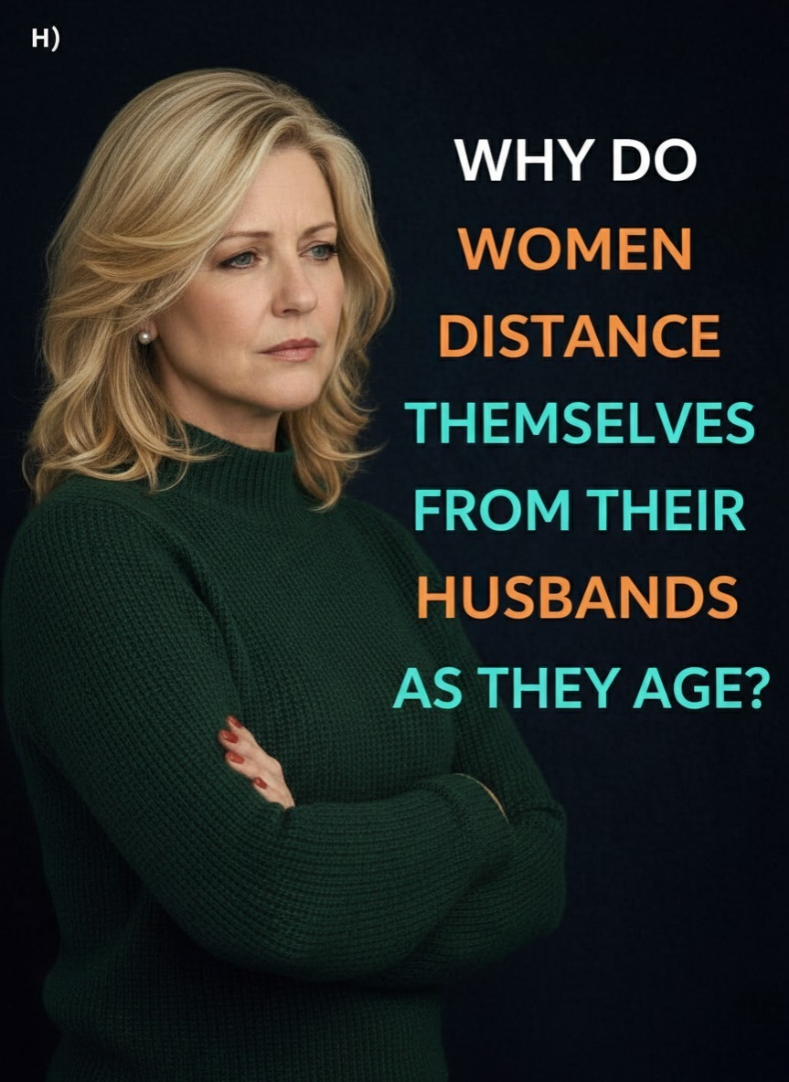 Why do women distance themselves from their husbands as they age?