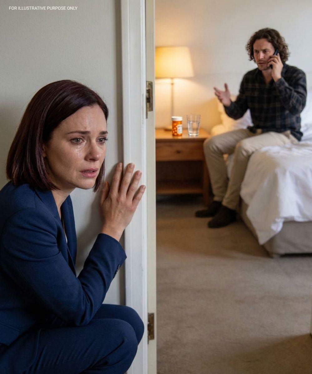 I sneaked home during my lunch break to check on my sick husband. I tried not to make a sound, but his voice echoed down the hall—low, urgent, nothing like the weak tone he’d been feigning for me. Then I heard words that had no place in our lives, and my stomach sank.