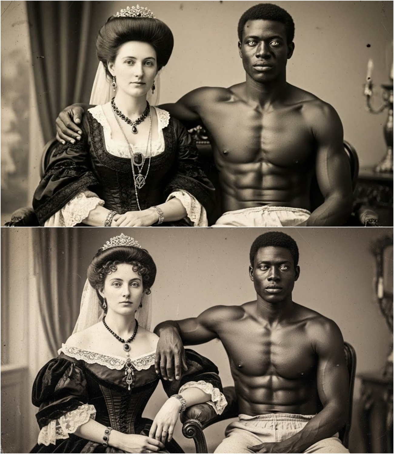 The Handsome Giant with Blue Eyes — He Made the Lady Mad and Flee the Farm.