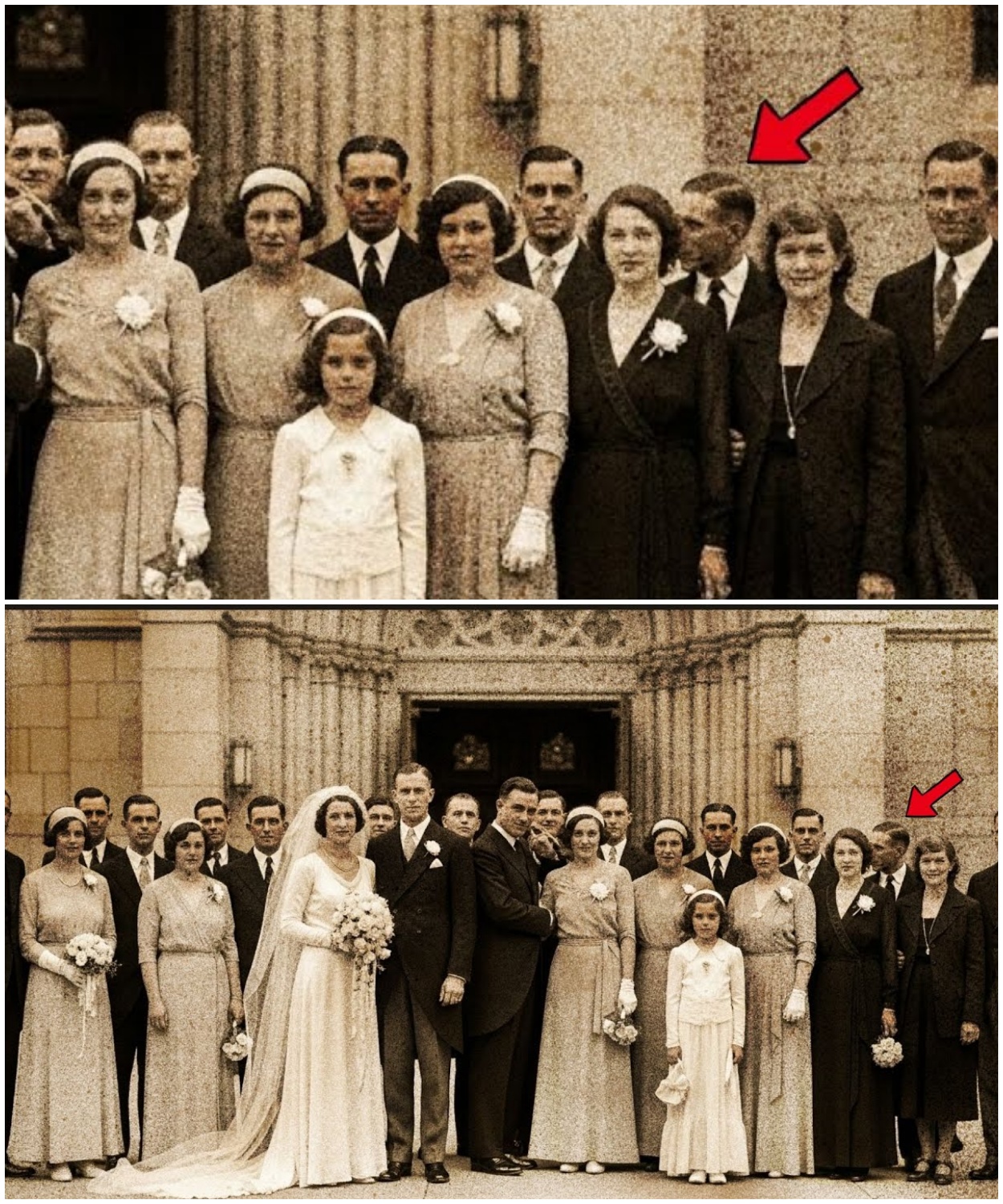A 1931 MOB Wedding Photo Looks Peaceful — Until You See Who’s Standing Behind the Groom