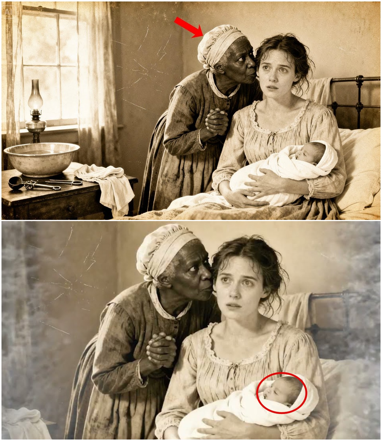 The Scandal That Shook Virginia: Slave Midwife Delivered Master’s Son… Whispered to Wife ‘Father Is Your Brother’