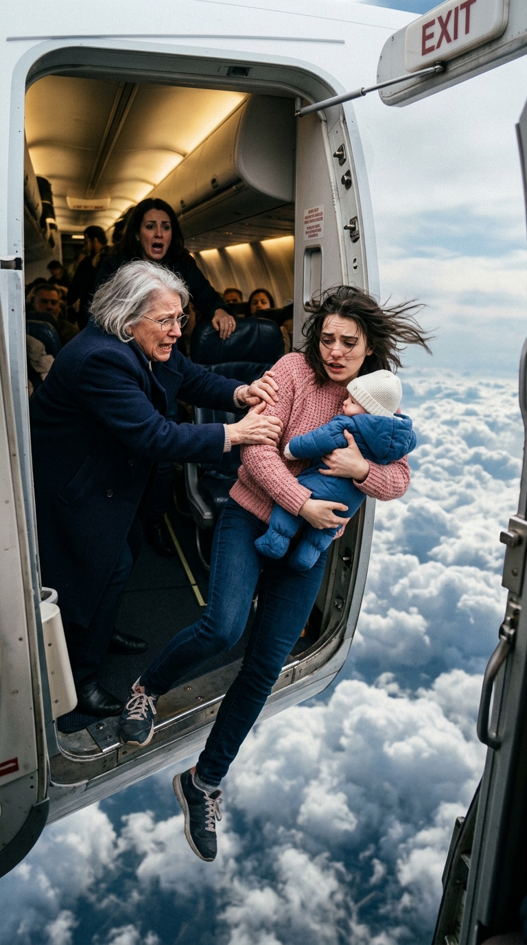 My parents suggested a “celebration flight” for my newborn, so I climbed into their plane. But midflight, Mom yelled, “We don’t want your baby!” My sister cackled, “Farewell, nuisances!” while Dad swung the door open and shoved me and my baby outside. Hours later, they saw the news, panicked, and called me…