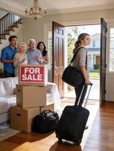 Shortly after buying a luxury home, my husband suddenly announced that his parents and divorced sister were going to move in with us. When I refused, he retorted, “This house is mine, you bought it with my money! If you still object, I’ll throw you out!” But when he arrived with them at the lavish residence, they were stunned by what they saw…