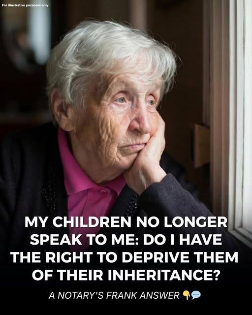 My Children No Longer Speak to Me: Do I Have the Right to Deprive Them of Their Inheritance?