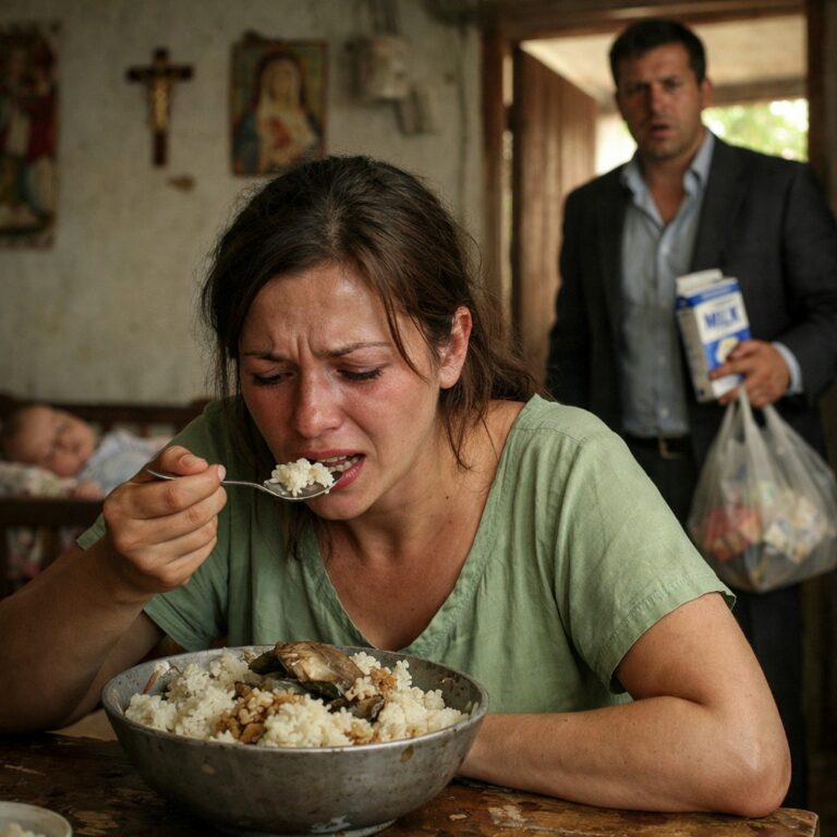 I send my mother 1.5 million pesos every month to help take care of my wife after she gave birth. But one day, when I came home unexpectedly early, I found her quietly eating a bowl of spoiled rice mixed with fish heads and bones and what I discovered after that was even more disturbing.