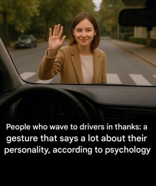 People who wave goodbye to cars: a gesture that reveals something about your personality, according to psychology