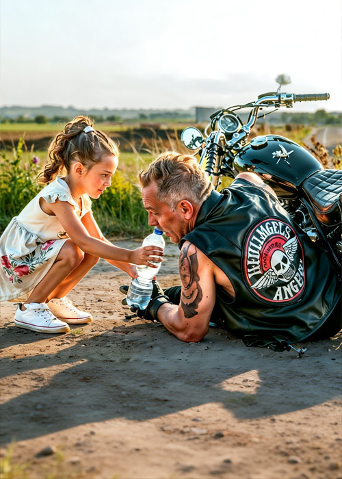 Little Girl Helped a Frozen Hell’s Angel — Next Day 2,000 Riders Showed Up Outside Her House…
