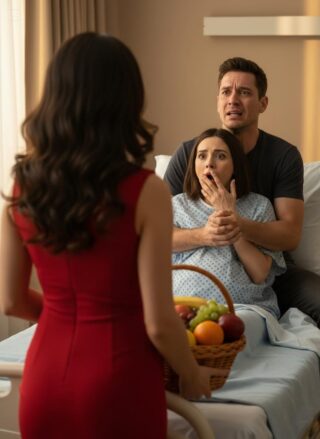 My husband said he was “on a business trip,” but when I went to the hospital to visit my sick friend, I suddenly heard his voice behind the door… and what I heard chilled me to the bone.