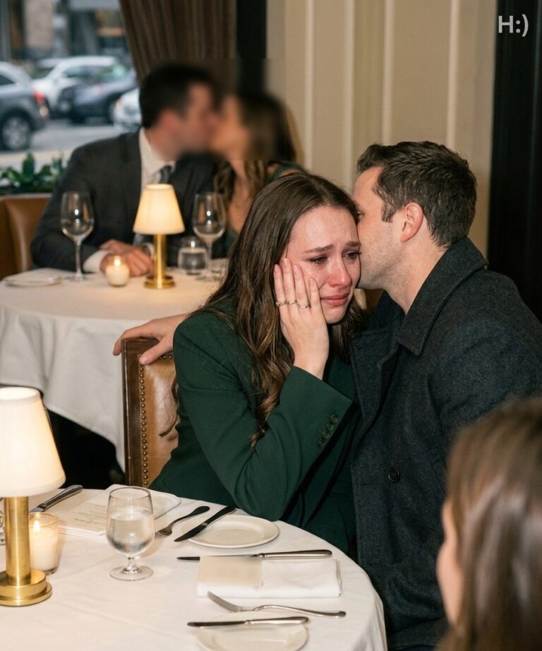 My husband texted me: “I’m stuck at work. Happy 2nd anniversary, babe.” But I was sitting two tables away… watching him kissing another woman. Just as I was about to confront him, a stranger stopped me and whispered, “Stay calm… the real show’s about to start.” And what happened next…