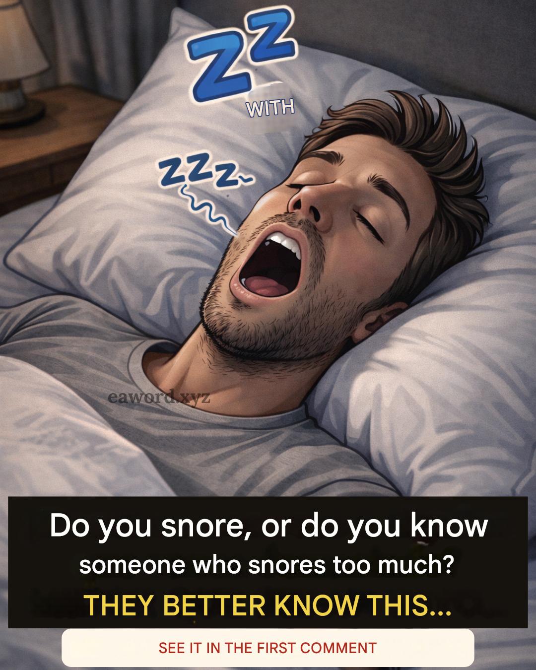 Why do people snore and how can you reduce it naturally?