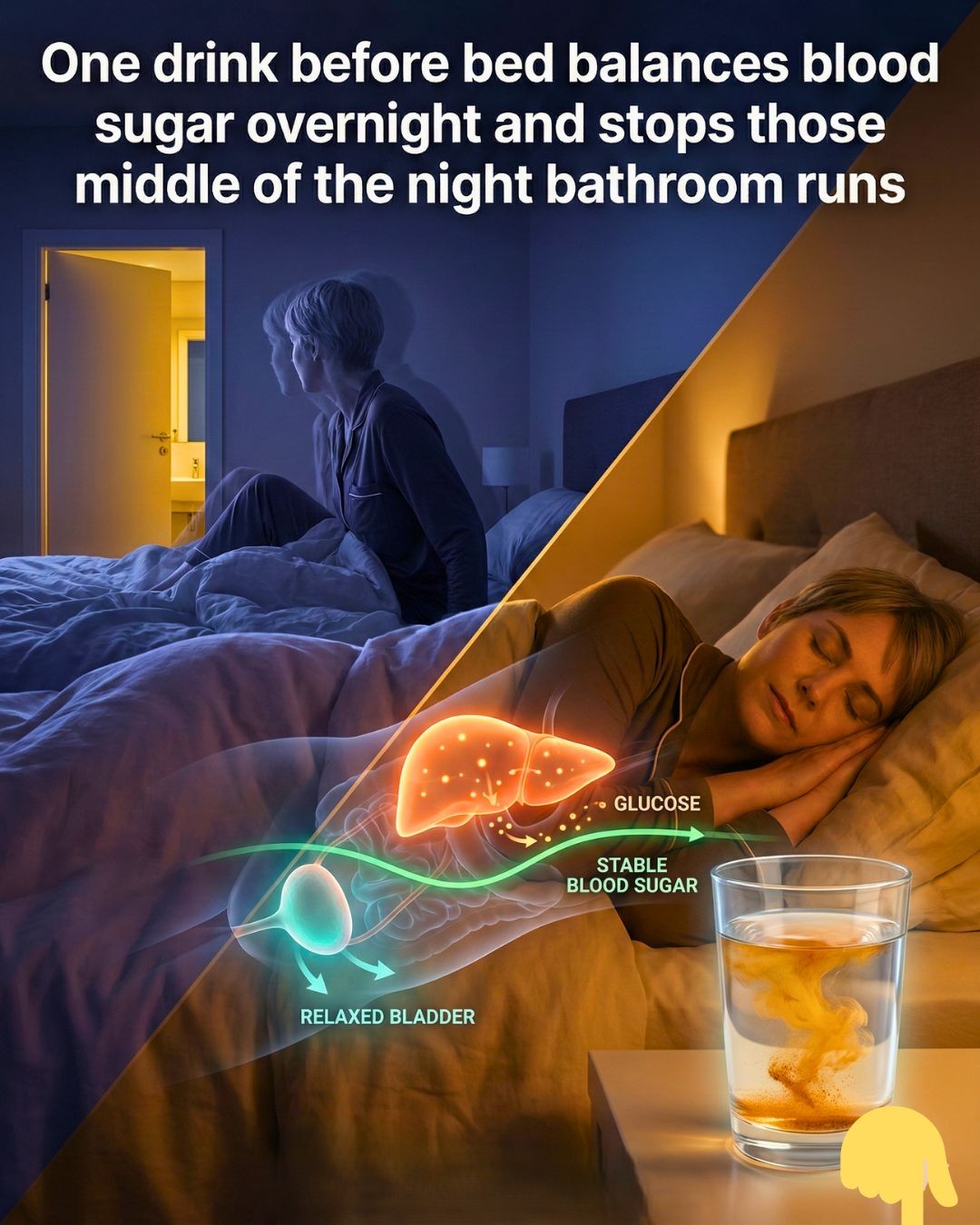 Drink this before bed to balance blood sugar & stop nighttime bathroom trips!