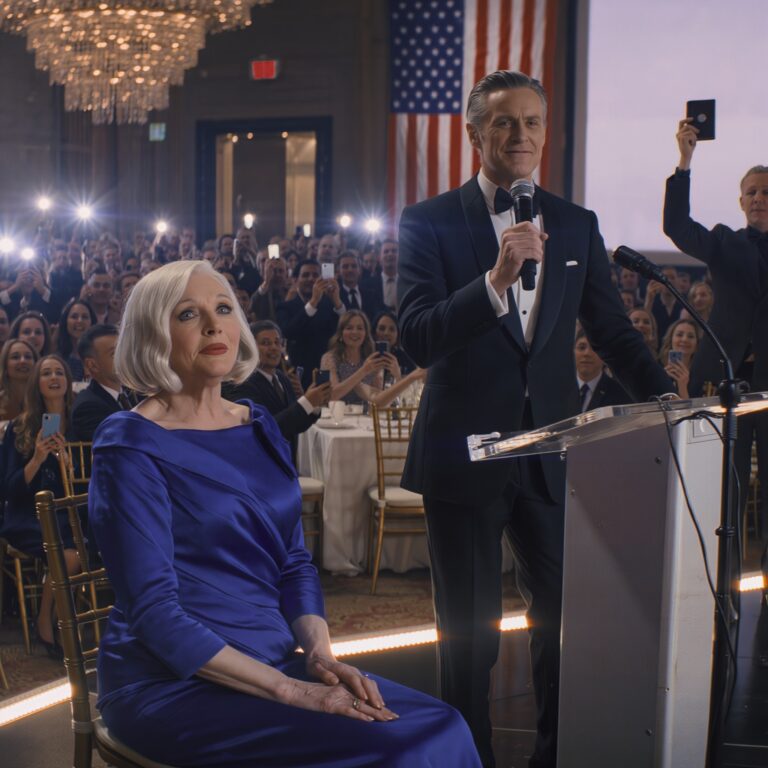 My son auctioned me off for $2 at his charity gala—“Who wants my boring mom?” he cracked into the microphone, and three hundred people laughed like it was part of the program. I sat under hot stage lights in a blue gown I didn’t choose, smiling the way mothers do when they’re trying not to break.