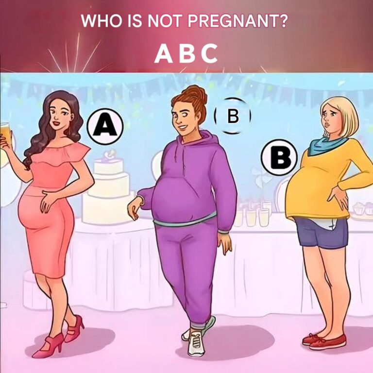 Which of these girls isn’t pregnant? Only a logic genius could figure that out.