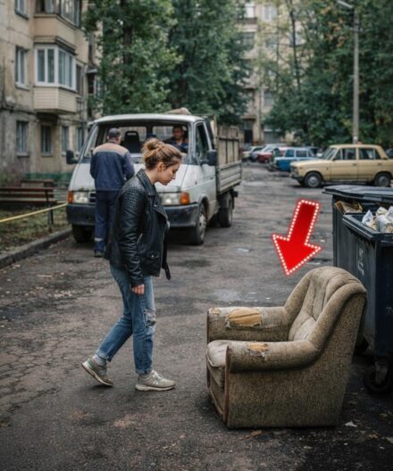 A woman went out to throw out the trash in the evening and found an almost new sofa in the trash. She decided to take it home. At home, she and her husband started repairing the sofa, but suddenly her husband shouted: “Look what this is…”