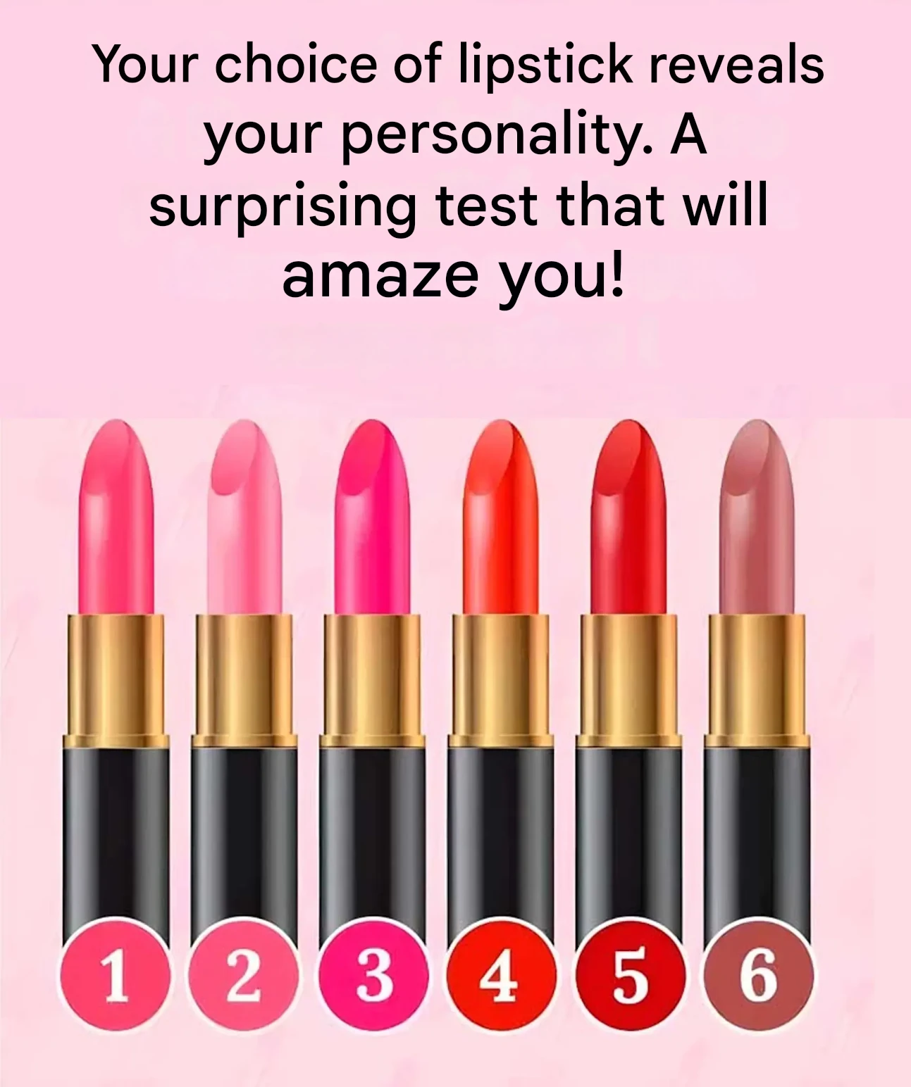 Your choice of lipstick reveals your personality