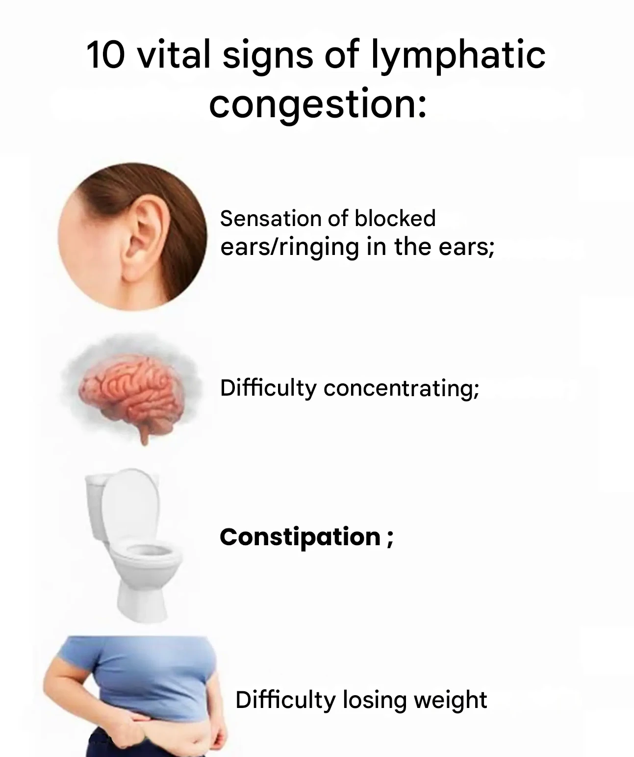 10 vital signs that your lymphatic system is congested