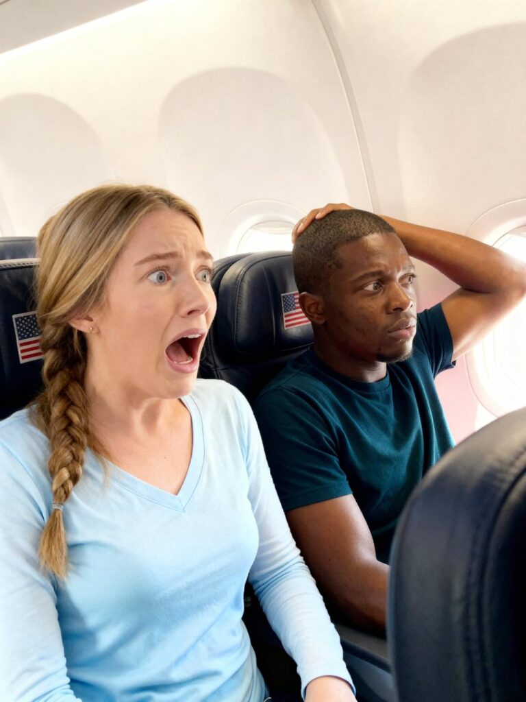 A Black Single Dad Was Asleep in Seat 8A… Until the Captain Asked for a Combat Pilot