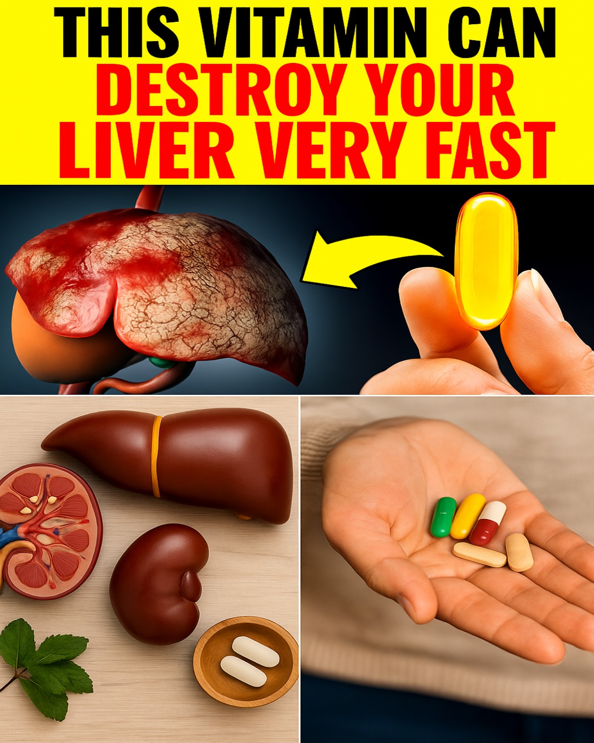 9 Vitamins & Supplements That DESTROY Your Liver & Kidneys