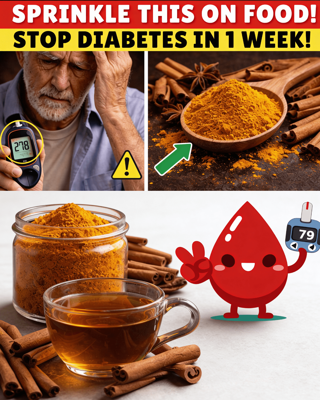 Over 60? Sprinkle THIS Daily to Help Steady Bl00d Sugar in Just 7 Days