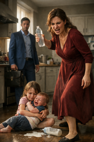 His daughter begged him, trembling: “Please, don’t hurt us.” The millionaire came home without warning—and what he found made his blood run cold… Justice came swiftly.