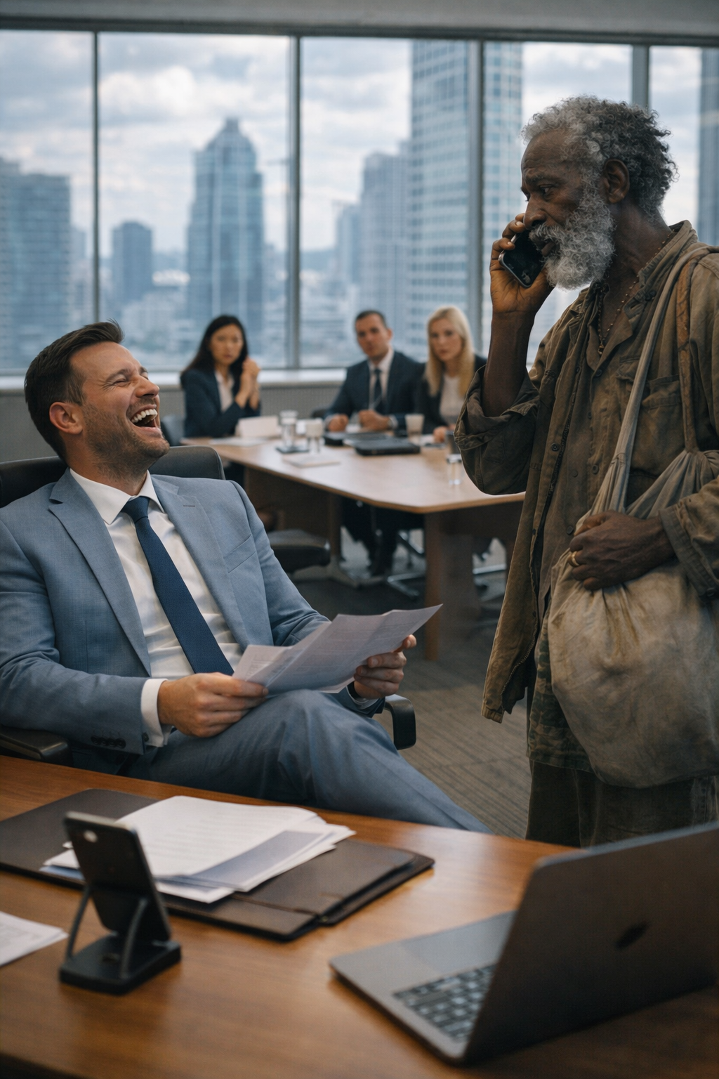 “Call whoever you want.” He laughed… until he realized who was on the other end of the line.